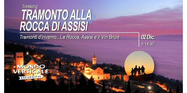 Tramonto alla Rocca di Assisi - 2 Dicembre